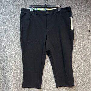 Coldwater Creek Classic Black Cropped Pants